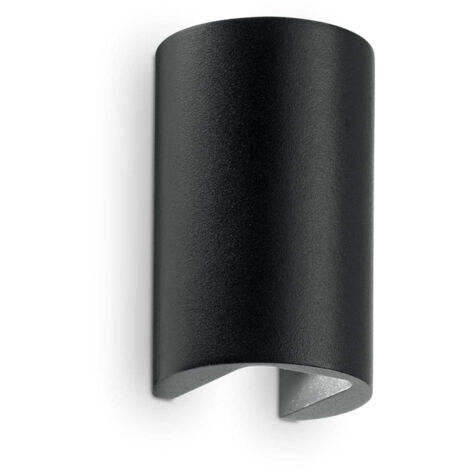Applique Moderna Apollo Alluminio Nero 2 Luci Led 6W 4000K Luce Naturale