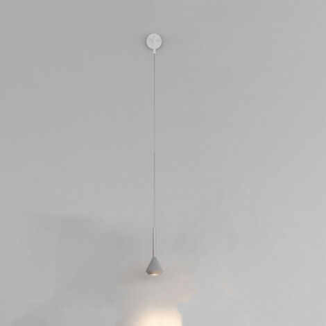 Applique Moderna Aygo Metallo Bianco E Alluminio 1 Luce Gu10