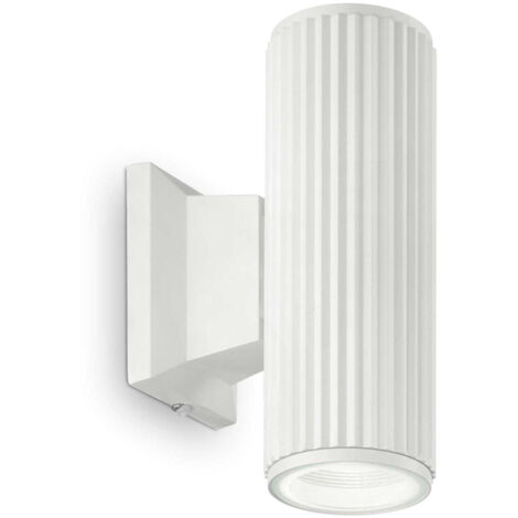 Applique Moderna Base Alluminio Bianco 2 Luci 5W 4000K Luce Naturale