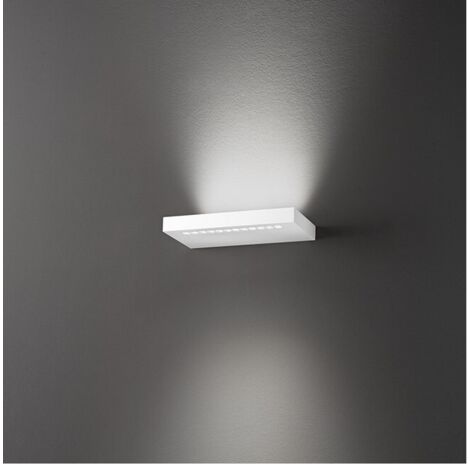 Applique Moderna Bed Metallo Bianco Led 22W 3000K