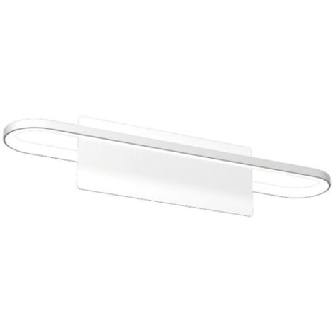 Applique Moderna Circuit Metallo Bianco Diffusore Bianco Led 11,2W Naturale 40Cm
