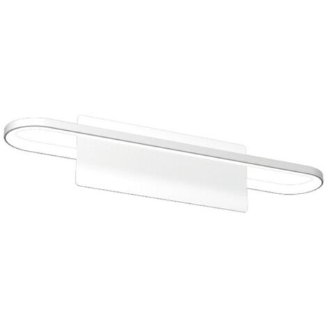 Applique Moderna Circuit Metallo Bianco Diffusore Bianco Led 17,6W Naturale 60Cm