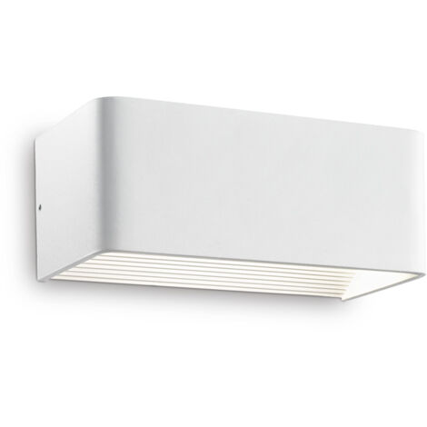 Applique Moderna Click Metallo Bianco Led 10,5W 3000K Luce Calda