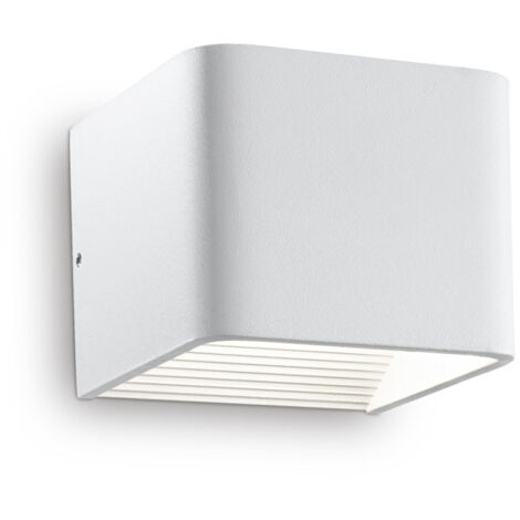 Applique Moderna Click Metallo Bianco Led 5,5W 3000K Luce Calda