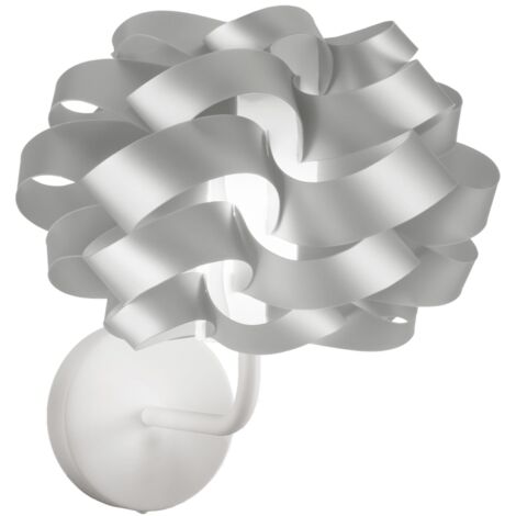 Applique Moderna Cloud Polilux ® Argento E Metallo 1 Luce E14