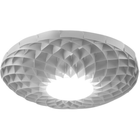 Applique Moderna Dalia Polilux ® Argento 1 Luce Led Integrato 20W 3000K