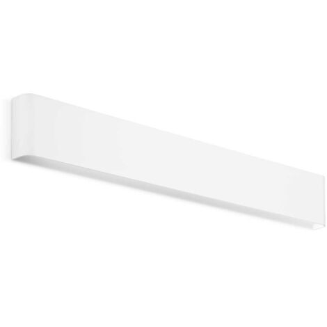 Applique Moderna Delta Metallo Bianco Led 19,5W 4000K Luce Naturale