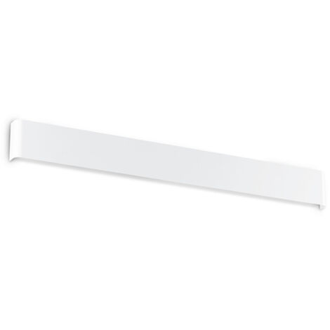 Applique Moderna Delta Metallo Bianco Led 30W 3000K Luce Calda