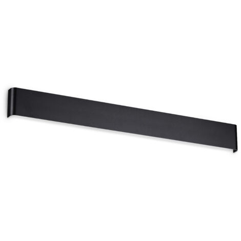 Applique Moderna Delta Metallo Nero Led 30W 3000K Luce Calda