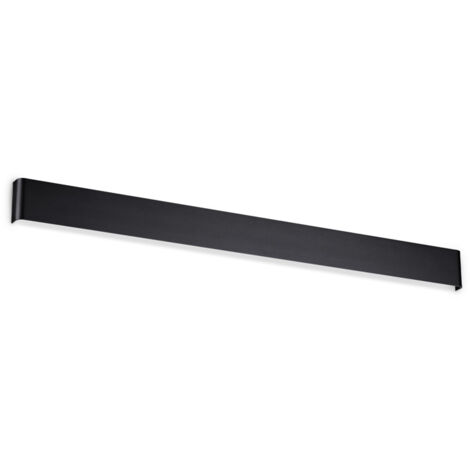 Applique Moderna Delta Metallo Nero Led 37W 3000K Luce Calda