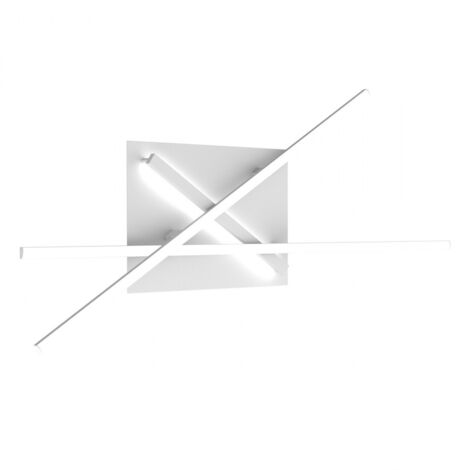Applique Moderna Dna Alluminio Bianco Led 50W