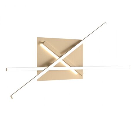Applique Moderna Dna Alluminio Oro Led 50W