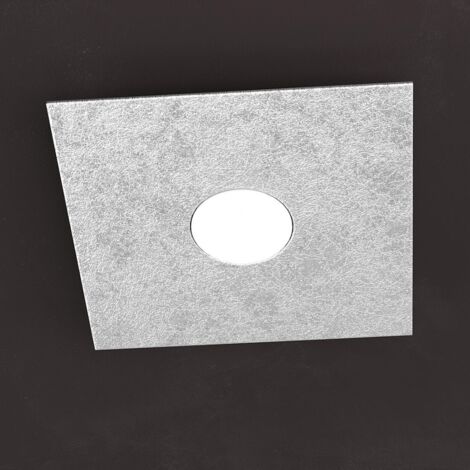 Applique Moderna Eccentric Metallo Foglia Argento 1 Luce Gx53