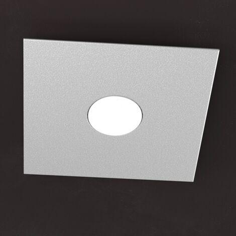 Applique Moderna Eccentric Metallo Grigio 1 Luce Gx53