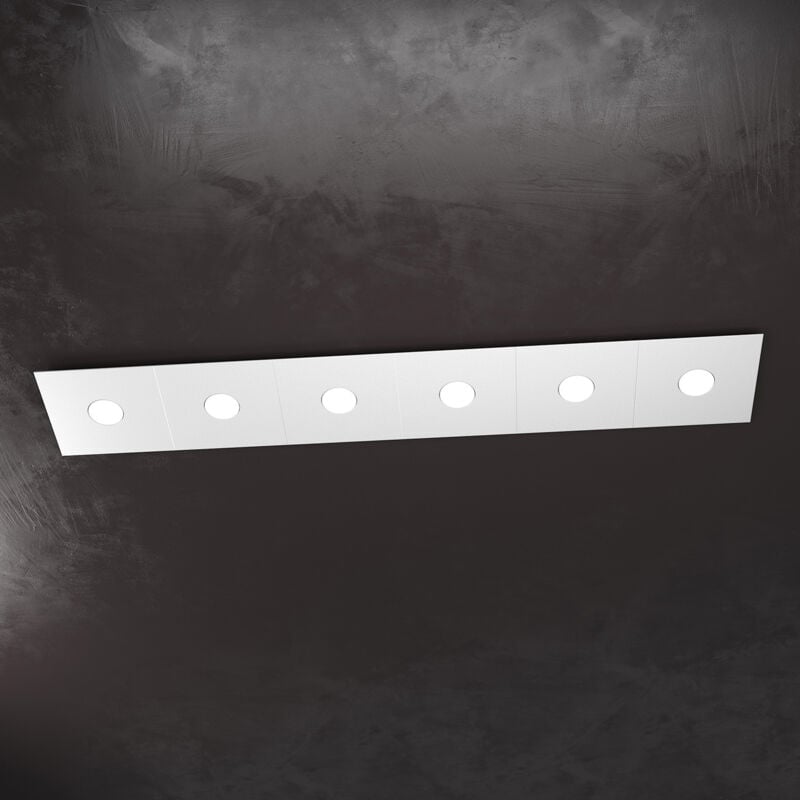 Applique Moderna Eccentric Metallo Grigio 6 Luci