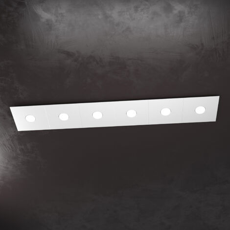 Applique Moderna Eccentric Metallo Grigio 6 Luci Gx53
