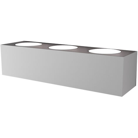 Applique Moderna Eccentric Metallo Grigio 6 Luci Gx53 Biemissione