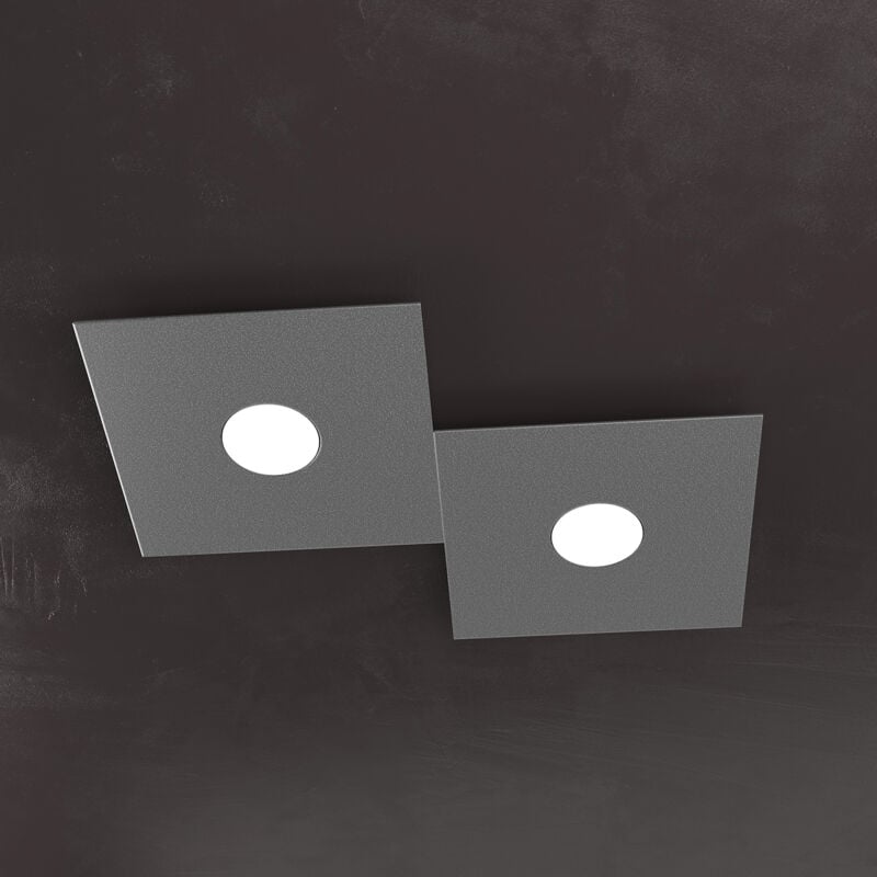 Applique Moderna Eccentric Metallo Grigio