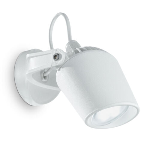 Applique Moderna Elio Materie Plastiche Bianco 1 Luce Gu10