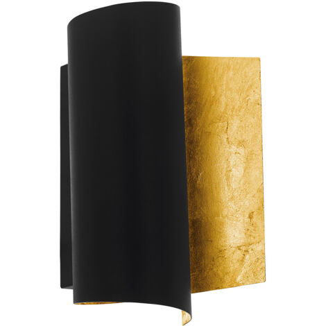 Applique Moderna Falicetto Acciaio Nero 1 Luce E27