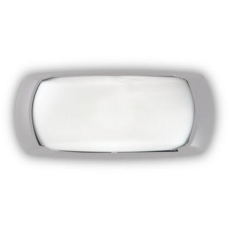 Applique Moderna Felix-2 Materie Plastiche Grigio 1 Luce E27