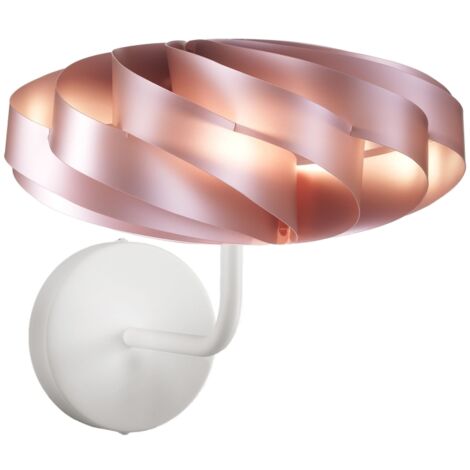Applique Moderna Flat Polilux ® Pink Metal E Metallo 1 Luce E14