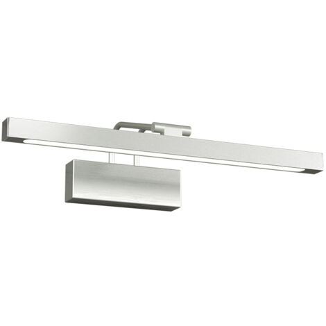 Applique Moderna Flexa Metallo Nichel Diffusore Acrilico Led 8W Luce Naturale