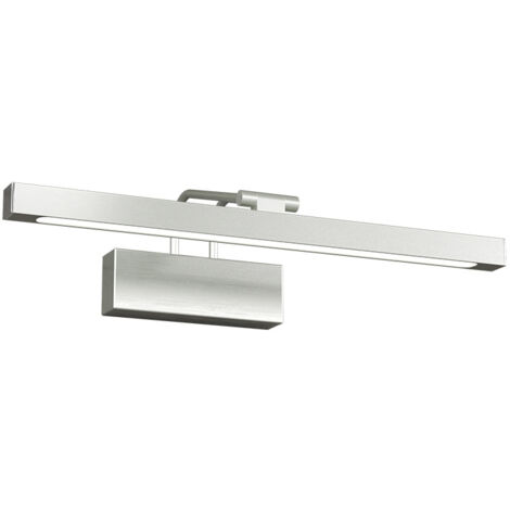 Applique Moderna Flexa Metallo Nichel Diffusore Acrilico Led 8W Luce Naturale