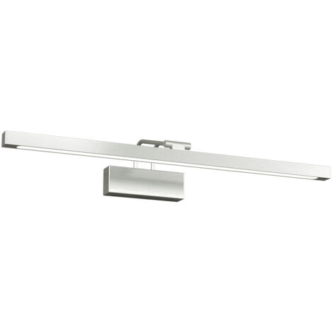 Applique Moderna Flexa Metallo Nichel Sat Diffusore Acrilico Led 12W Luce Calda