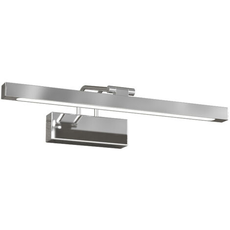 Applique Moderna Flexa Metallo Nichel Sat Diffusore Acrilico Led 8W Luce Calda