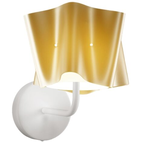 Applique Moderna Folio Polilux ® New Gold E Metallo 1 Luce E27