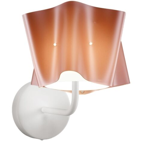 Applique Moderna Folio Polilux ® Rame E Metallo 1 Luce E27