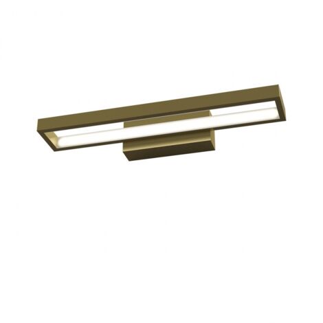 Applique Moderna Four Squares Alluminio Oro Brunito Led 20W