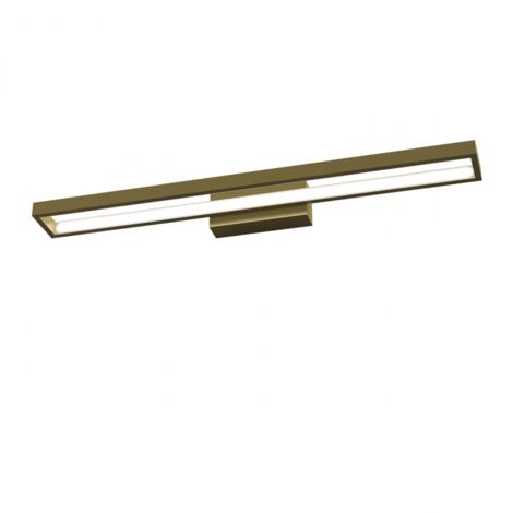 Applique Moderna Four Squares Alluminio Oro Oro Brunito Led 40W