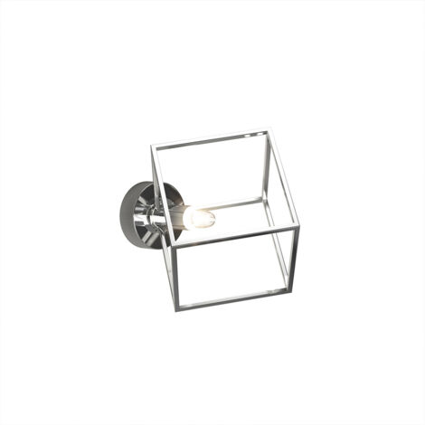 Applique Moderna Frame Metallo Cromo 1 Luce G9