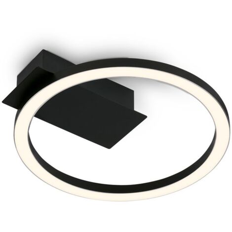 BRILO Applique Moderna Frame Plastica Nero Led Integrato 6W 3000K