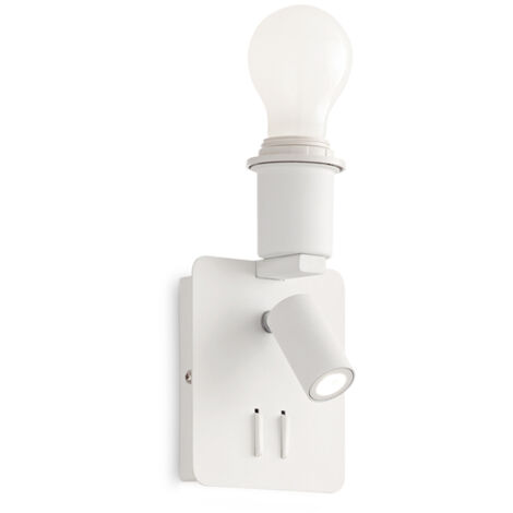 Applique Moderna Gea Metallo Bianco 2 Luci E27