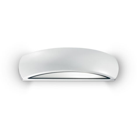 Applique Moderna Giove Alluminio Bianco 1 Luce E27