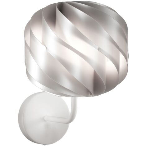 Applique Moderna Globe Polilux ® Argento E Metallo 1 Luce E27