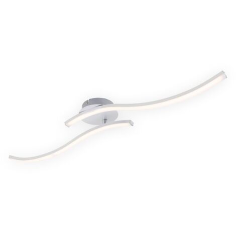Applique Moderna Go Metallo Argento Led Integrato 18W 3000K