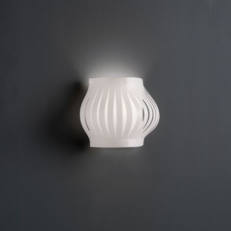 Applique Moderna Helios Polilux ® Bianco 1 Luce E27 H25Cm
