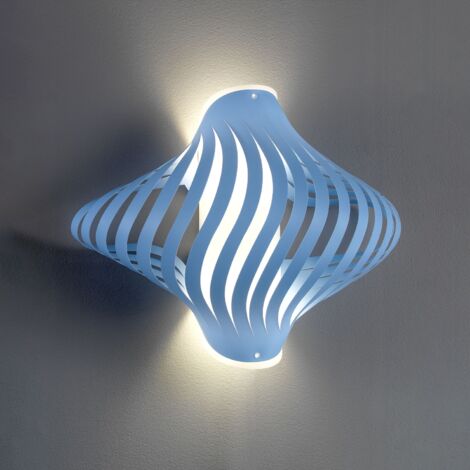 Applique Moderna Helios Polilux ® Blu Pastello 2 Luci E27