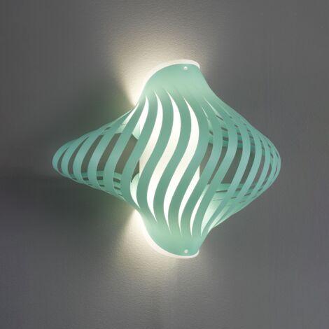 Applique Moderna Helios Polilux ® Verde Pastello 2 Luci E27
