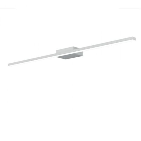 Applique Moderna Line Metallo Bianco Diffusore Acrilico B Led 14,4W Calda 90Cm