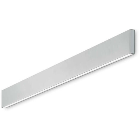 Applique Moderna Linus Alluminio Bianco Led 32W 4000K Luce Naturale