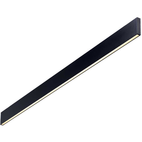 Applique Moderna Linus Alluminio Nero Led 32W 4000K Luce Naturale