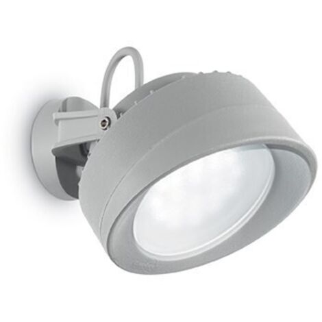 Applique Moderna Litio Materie Plastiche Grigio 1 Luce Gx53
