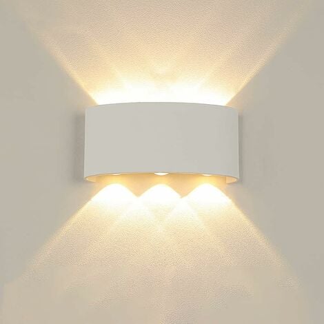 APPLIQUE MODERNA LUCE A LED LAMPADA DA PARETE MURO DA 16W PER ESTERNO BIANCA LUCE CALDA 3000K