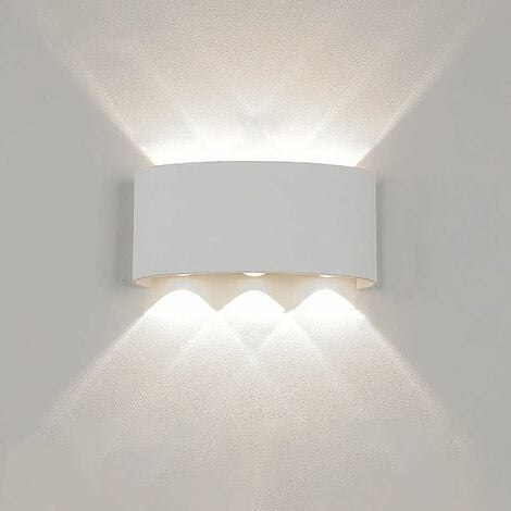 PARTENOPEA UTENSILI APPLIQUE MODERNA LUCE A LED LAMPADA DA PARETE MURO DA 16W PER ESTERNO BIANCA LUCE NATURALE 4000K