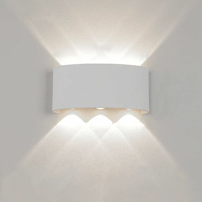 Image of Partenopea Utensili - applique moderna luce a led lampada da parete muro da 6W per esterno bianca luce naturale 4000K